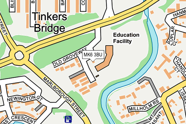 MK6 3BU map - OS OpenMap – Local (Ordnance Survey) MK6 3BU map - OS OpenMap – Local (Ordnance Survey)