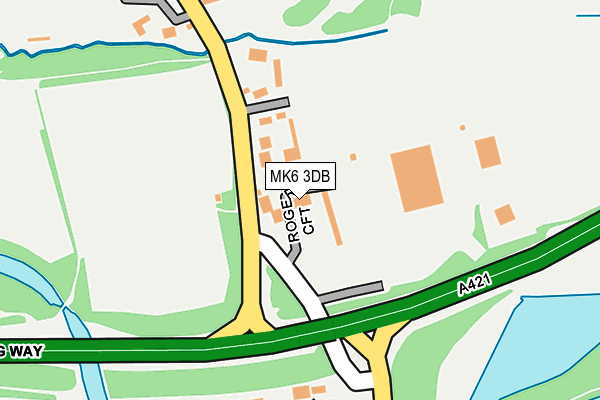 MK6 3DB map - OS OpenMap – Local (Ordnance Survey) MK6 3DB map - OS OpenMap – Local (Ordnance Survey)