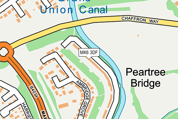 MK6 3DF map - OS OpenMap – Local (Ordnance Survey)