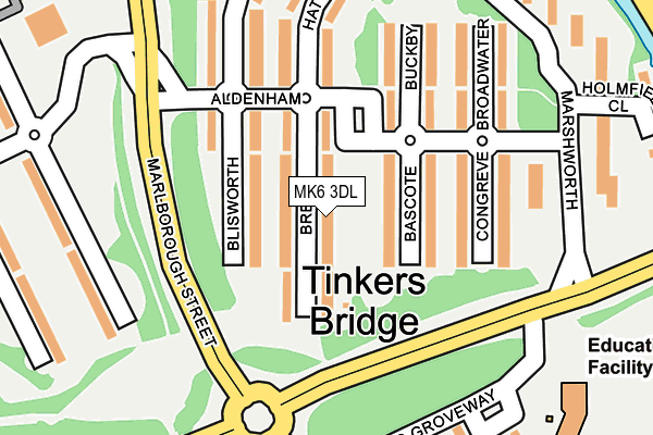MK6 3DL map - OS OpenMap – Local (Ordnance Survey) MK6 3DL map - OS OpenMap – Local (Ordnance Survey)