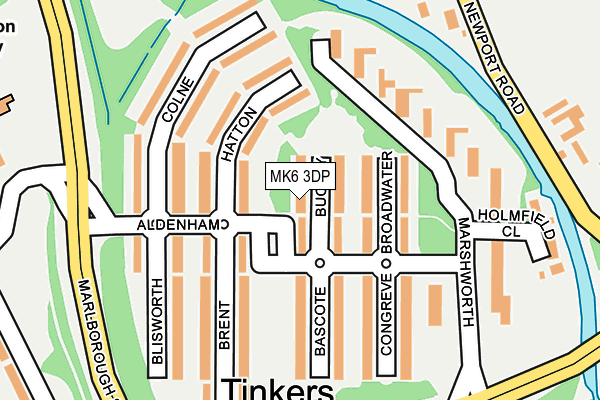 MK6 3DP map - OS OpenMap – Local (Ordnance Survey) MK6 3DP map - OS OpenMap – Local (Ordnance Survey)