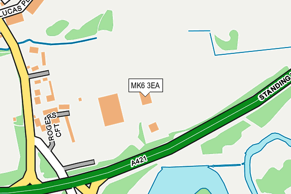 MK6 3EA map - OS OpenMap – Local (Ordnance Survey) MK6 3EA map - OS OpenMap – Local (Ordnance Survey)