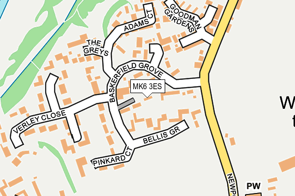 MK6 3ES map - OS OpenMap – Local (Ordnance Survey) MK6 3ES map - OS OpenMap – Local (Ordnance Survey)