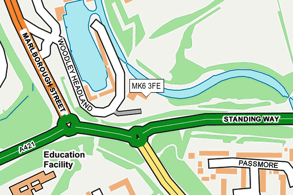 MK6 3FE map - OS OpenMap – Local (Ordnance Survey) MK6 3FE map - OS OpenMap – Local (Ordnance Survey)