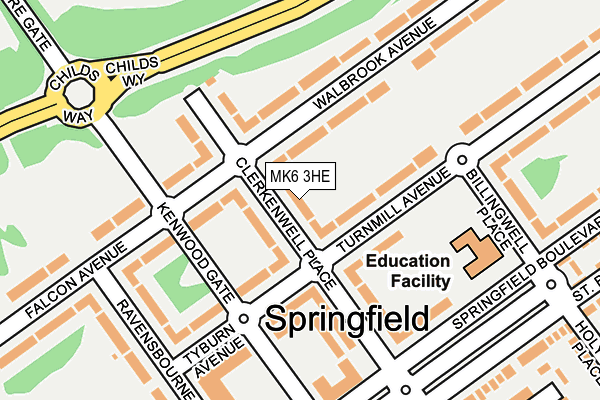 MK6 3HE map - OS OpenMap – Local (Ordnance Survey) MK6 3HE map - OS OpenMap – Local (Ordnance Survey)