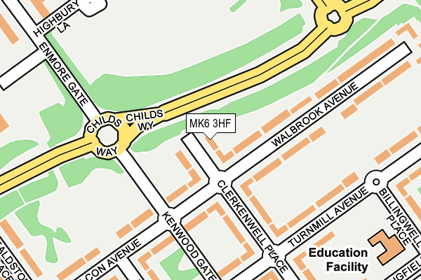 MK6 3HF map - OS OpenMap – Local (Ordnance Survey) MK6 3HF map - OS OpenMap – Local (Ordnance Survey)