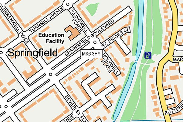 MK6 3HY map - OS OpenMap – Local (Ordnance Survey) MK6 3HY map - OS OpenMap – Local (Ordnance Survey)