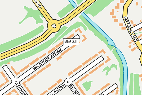 MK6 3JL map - OS OpenMap – Local (Ordnance Survey) MK6 3JL map - OS OpenMap – Local (Ordnance Survey)