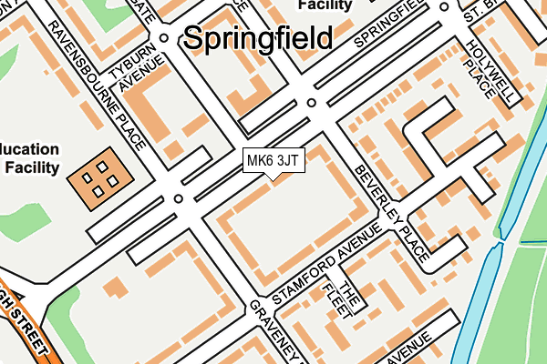 MK6 3JT map - OS OpenMap – Local (Ordnance Survey) MK6 3JT map - OS OpenMap – Local (Ordnance Survey)