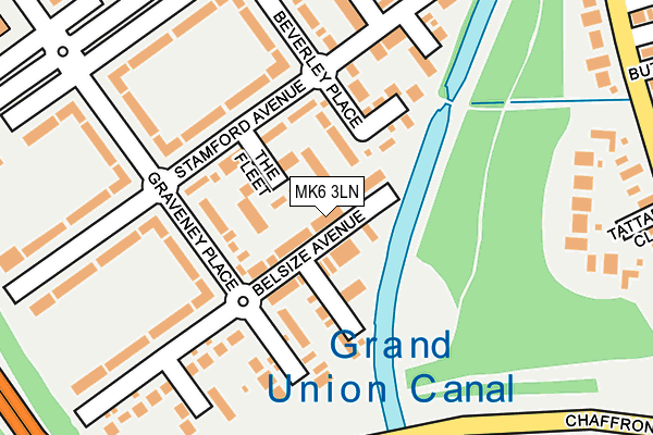 MK6 3LN map - OS OpenMap – Local (Ordnance Survey) MK6 3LN map - OS OpenMap – Local (Ordnance Survey)