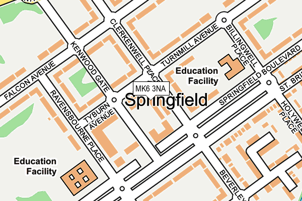 MK6 3NA map - OS OpenMap – Local (Ordnance Survey) MK6 3NA map - OS OpenMap – Local (Ordnance Survey)