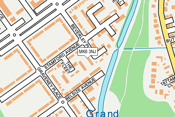MK6 3NJ map - OS OpenMap – Local (Ordnance Survey) MK6 3NJ map - OS OpenMap – Local (Ordnance Survey)