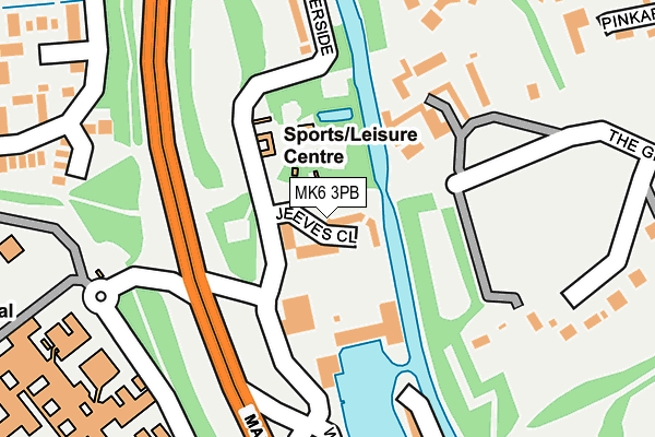 MK6 3PB map - OS OpenMap – Local (Ordnance Survey) MK6 3PB map - OS OpenMap – Local (Ordnance Survey)