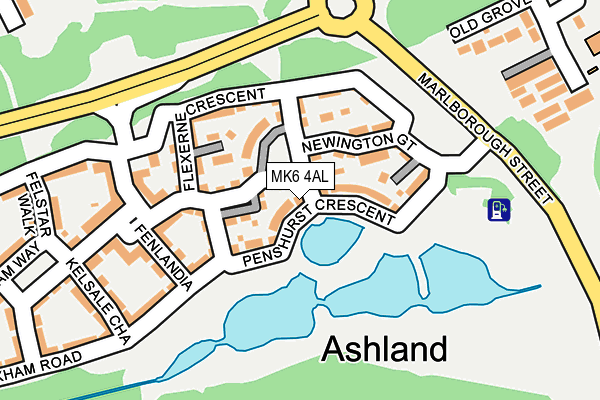 MK6 4AL map - OS OpenMap – Local (Ordnance Survey) MK6 4AL map - OS OpenMap – Local (Ordnance Survey)