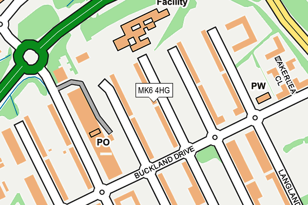 MK6 4HG map - OS OpenMap – Local (Ordnance Survey) MK6 4HG map - OS OpenMap – Local (Ordnance Survey)