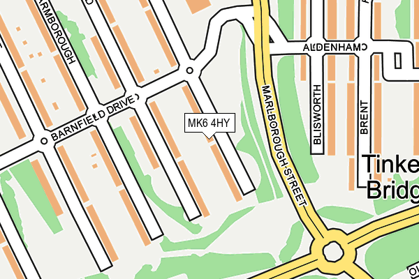 MK6 4HY map - OS OpenMap – Local (Ordnance Survey) MK6 4HY map - OS OpenMap – Local (Ordnance Survey)