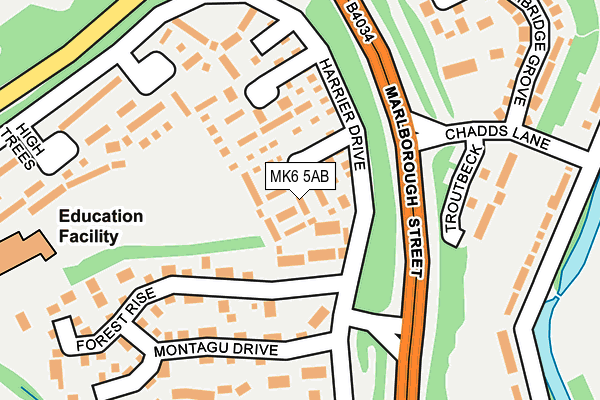 MK6 5AB map - OS OpenMap – Local (Ordnance Survey) MK6 5AB map - OS OpenMap – Local (Ordnance Survey)