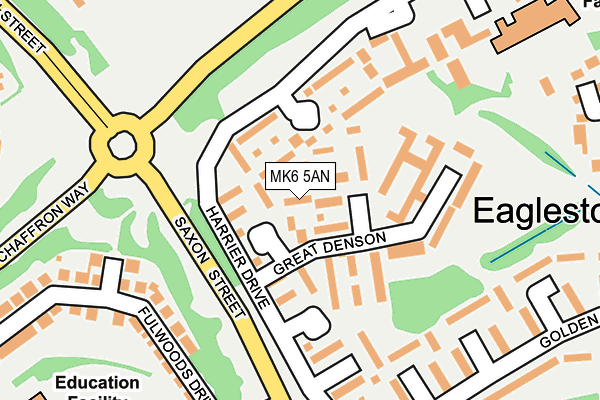 MK6 5AN map - OS OpenMap – Local (Ordnance Survey) MK6 5AN map - OS OpenMap – Local (Ordnance Survey)