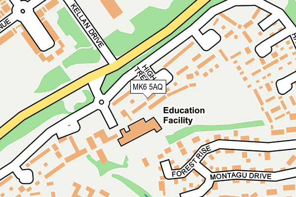 MK6 5AQ map - OS OpenMap – Local (Ordnance Survey) MK6 5AQ map - OS OpenMap – Local (Ordnance Survey)