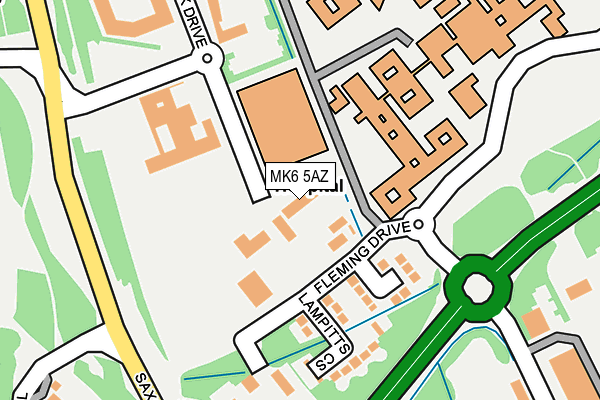 MK6 5AZ map - OS OpenMap – Local (Ordnance Survey) MK6 5AZ map - OS OpenMap – Local (Ordnance Survey)