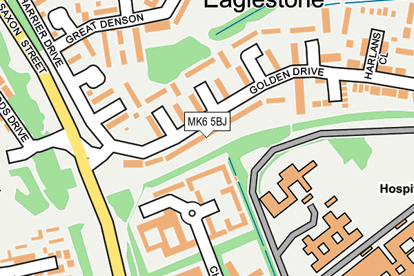 MK6 5BJ map - OS OpenMap – Local (Ordnance Survey) MK6 5BJ map - OS OpenMap – Local (Ordnance Survey)