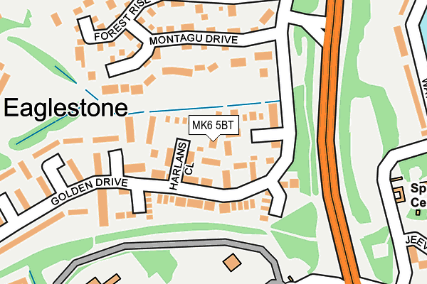 MK6 5BT map - OS OpenMap – Local (Ordnance Survey) MK6 5BT map - OS OpenMap – Local (Ordnance Survey)
