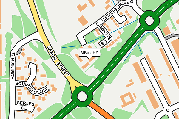 MK6 5BY map - OS OpenMap – Local (Ordnance Survey) MK6 5BY map - OS OpenMap – Local (Ordnance Survey)