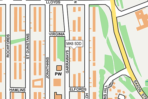 MK6 5DD map - OS OpenMap – Local (Ordnance Survey) MK6 5DD map - OS OpenMap – Local (Ordnance Survey)