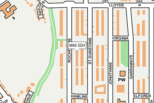 MK6 5DH map - OS OpenMap – Local (Ordnance Survey) MK6 5DH map - OS OpenMap – Local (Ordnance Survey)
