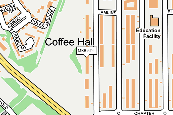 MK6 5DL map - OS OpenMap – Local (Ordnance Survey) MK6 5DL map - OS OpenMap – Local (Ordnance Survey)