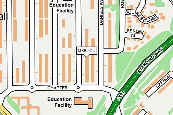 MK6 5DU map - OS OpenMap – Local (Ordnance Survey) MK6 5DU map - OS OpenMap – Local (Ordnance Survey)