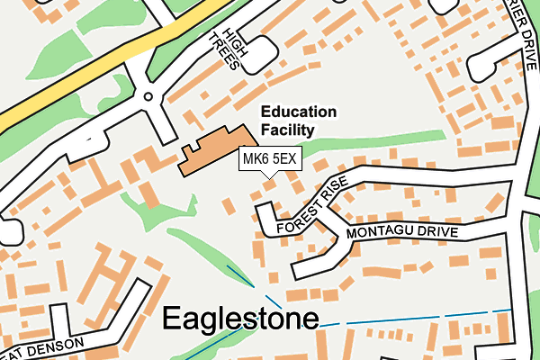 MK6 5EX map - OS OpenMap – Local (Ordnance Survey) MK6 5EX map - OS OpenMap – Local (Ordnance Survey)