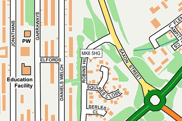 MK6 5HG map - OS OpenMap – Local (Ordnance Survey) MK6 5HG map - OS OpenMap – Local (Ordnance Survey)