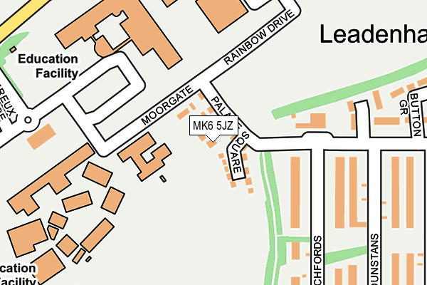 MK6 5JZ map - OS OpenMap – Local (Ordnance Survey) MK6 5JZ map - OS OpenMap – Local (Ordnance Survey)