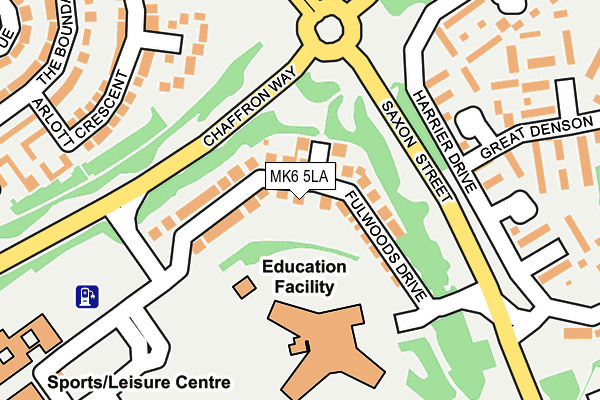 MK6 5LA map - OS OpenMap – Local (Ordnance Survey) MK6 5LA map - OS OpenMap – Local (Ordnance Survey)
