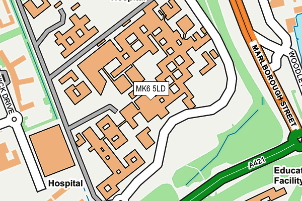 MK6 5LD map - OS OpenMap – Local (Ordnance Survey) MK6 5LD map - OS OpenMap – Local (Ordnance Survey)