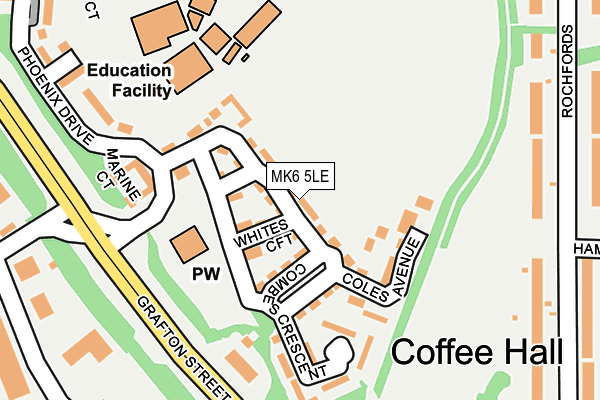 MK6 5LE map - OS OpenMap – Local (Ordnance Survey) MK6 5LE map - OS OpenMap – Local (Ordnance Survey)