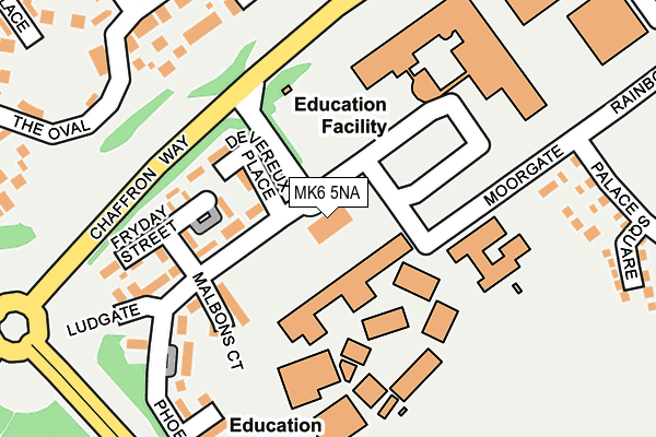MK6 5NA map - OS OpenMap – Local (Ordnance Survey) MK6 5NA map - OS OpenMap – Local (Ordnance Survey)