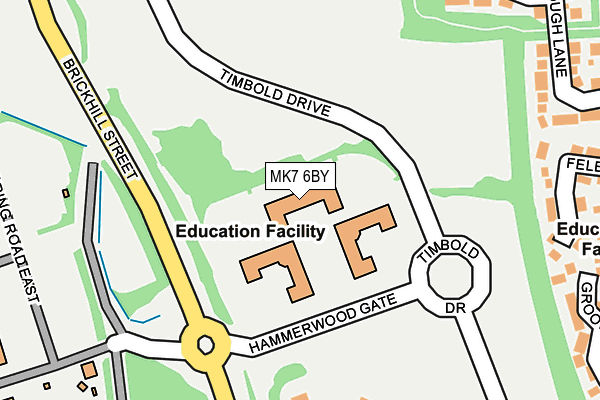 MK7 6BY map - OS OpenMap – Local (Ordnance Survey) MK7 6BY map - OS OpenMap – Local (Ordnance Survey)