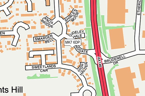 MK7 6DP map - OS OpenMap – Local (Ordnance Survey) MK7 6DP map - OS OpenMap – Local (Ordnance Survey)
