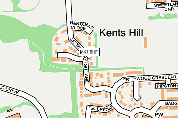 MK7 6HF map - OS OpenMap – Local (Ordnance Survey) MK7 6HF map - OS OpenMap – Local (Ordnance Survey)