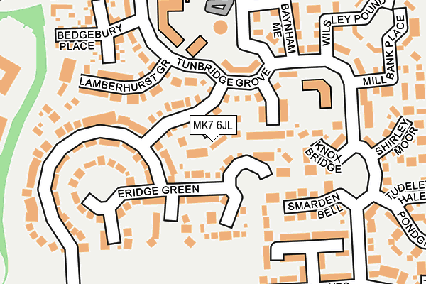 MK7 6JL map - OS OpenMap – Local (Ordnance Survey) MK7 6JL map - OS OpenMap – Local (Ordnance Survey)