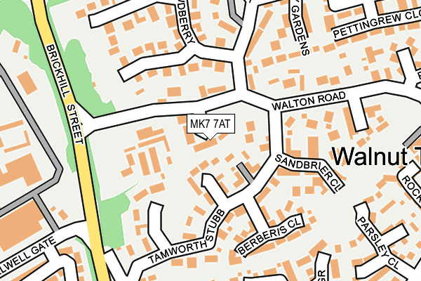 MK7 7AT map - OS OpenMap – Local (Ordnance Survey) MK7 7AT map - OS OpenMap – Local (Ordnance Survey)