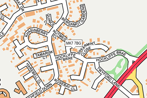 MK7 7BG map - OS OpenMap – Local (Ordnance Survey) MK7 7BG map - OS OpenMap – Local (Ordnance Survey)