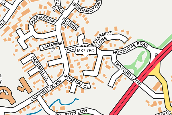 MK7 7BQ map - OS OpenMap – Local (Ordnance Survey) MK7 7BQ map - OS OpenMap – Local (Ordnance Survey)