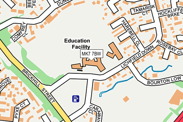 MK7 7BW map - OS OpenMap – Local (Ordnance Survey) MK7 7BW map - OS OpenMap – Local (Ordnance Survey)