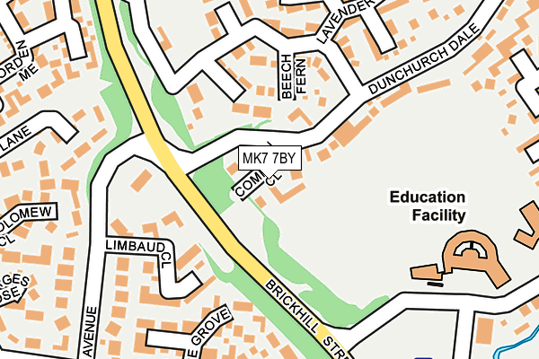 MK7 7BY map - OS OpenMap – Local (Ordnance Survey) MK7 7BY map - OS OpenMap – Local (Ordnance Survey)