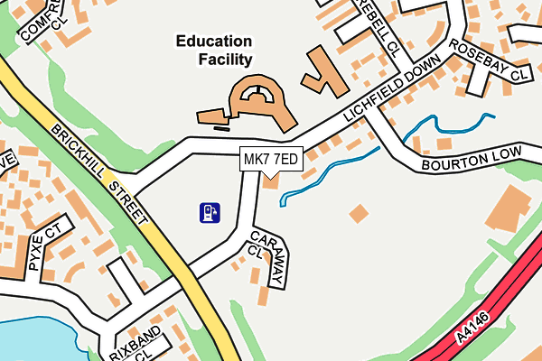 MK7 7ED map - OS OpenMap – Local (Ordnance Survey) MK7 7ED map - OS OpenMap – Local (Ordnance Survey)