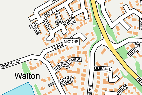 MK7 7HB map - OS OpenMap – Local (Ordnance Survey) MK7 7HB map - OS OpenMap – Local (Ordnance Survey)