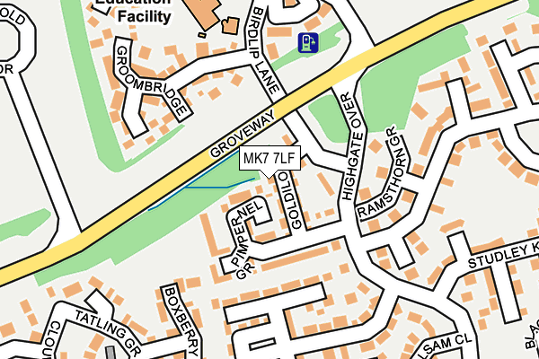 MK7 7LF map - OS OpenMap – Local (Ordnance Survey)